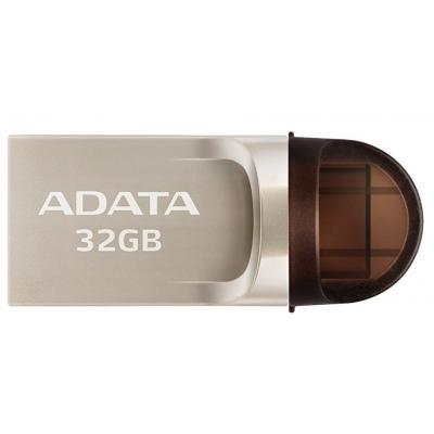 USB флеш накопичувач ADATA 32GB UC370 Golden USB 3.1 Type-C (AUC370-32G-RGD) - зображення 1