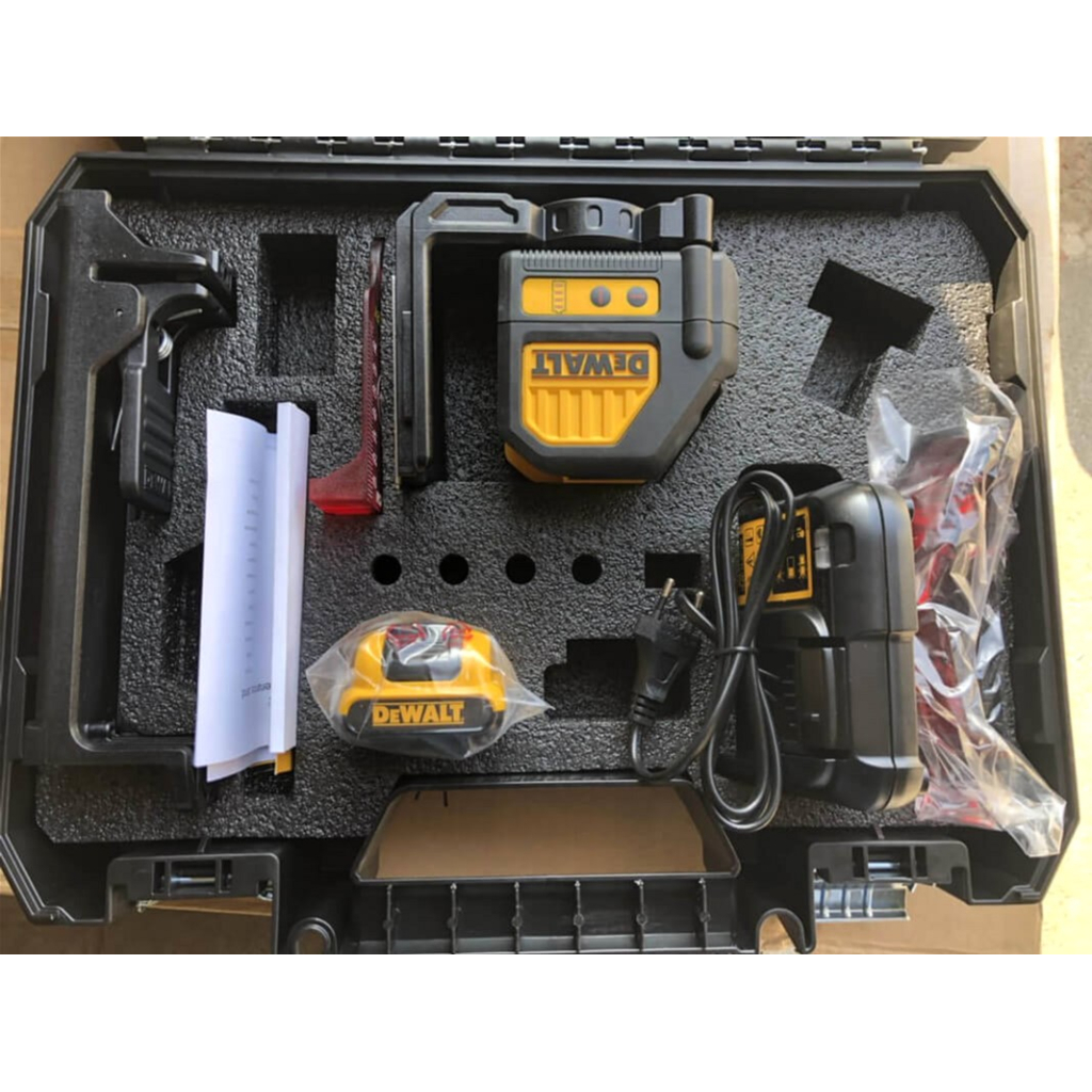 Лазерний нівелір DeWALT 10.8/12В XR Li-Ion, зелений промінь, 2Ah, кейс (DCE088D1G) - зображення 4