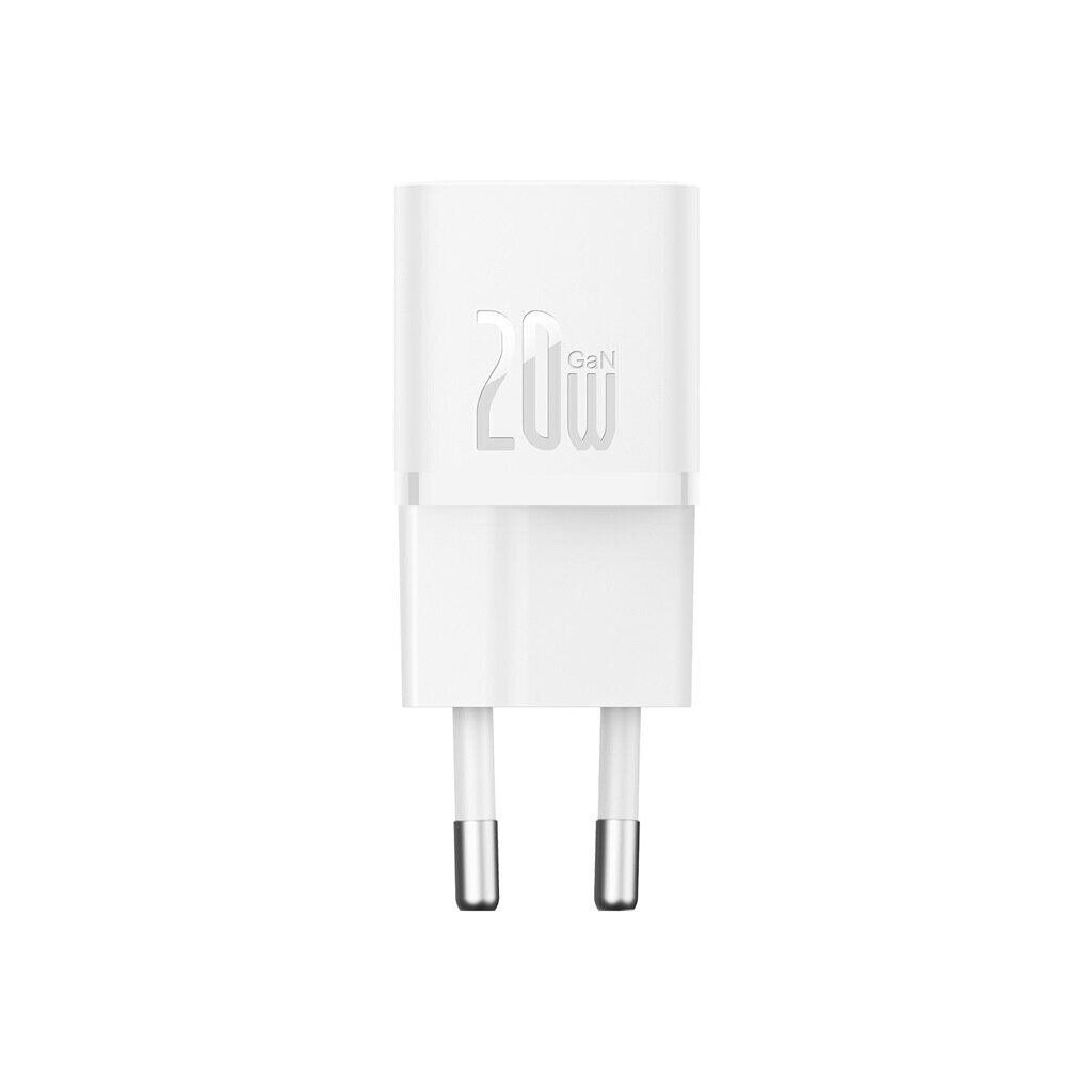 Зарядний пристрій Baseus GaN5 Fast Charger USB-C 20W white (CCGN050102) - изображение 3