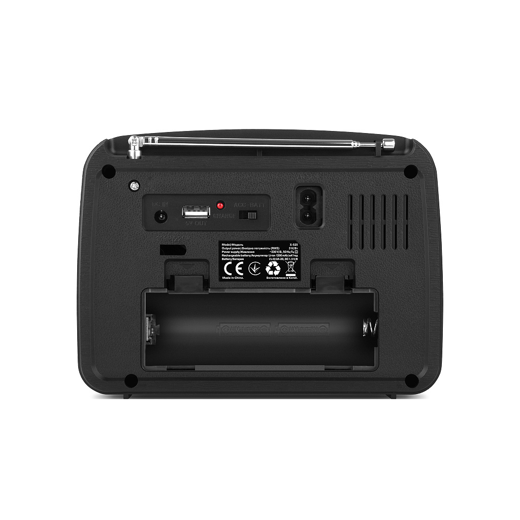 Портативний радіоприймач REAL-EL X-520 Black - изображение 7