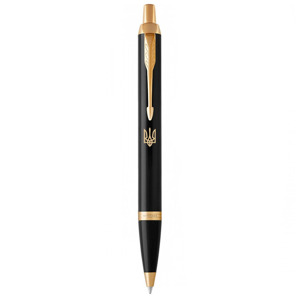 Ручка кулькова Parker IM 17 UKRAINE Black GT BP Тризуб (22032_TR) - зображення 1