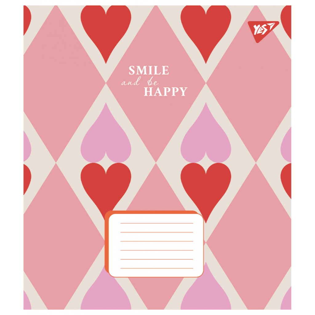 Зошит Yes Smile and be happy А5 36 аркушів лінія (767353) - зображення 5