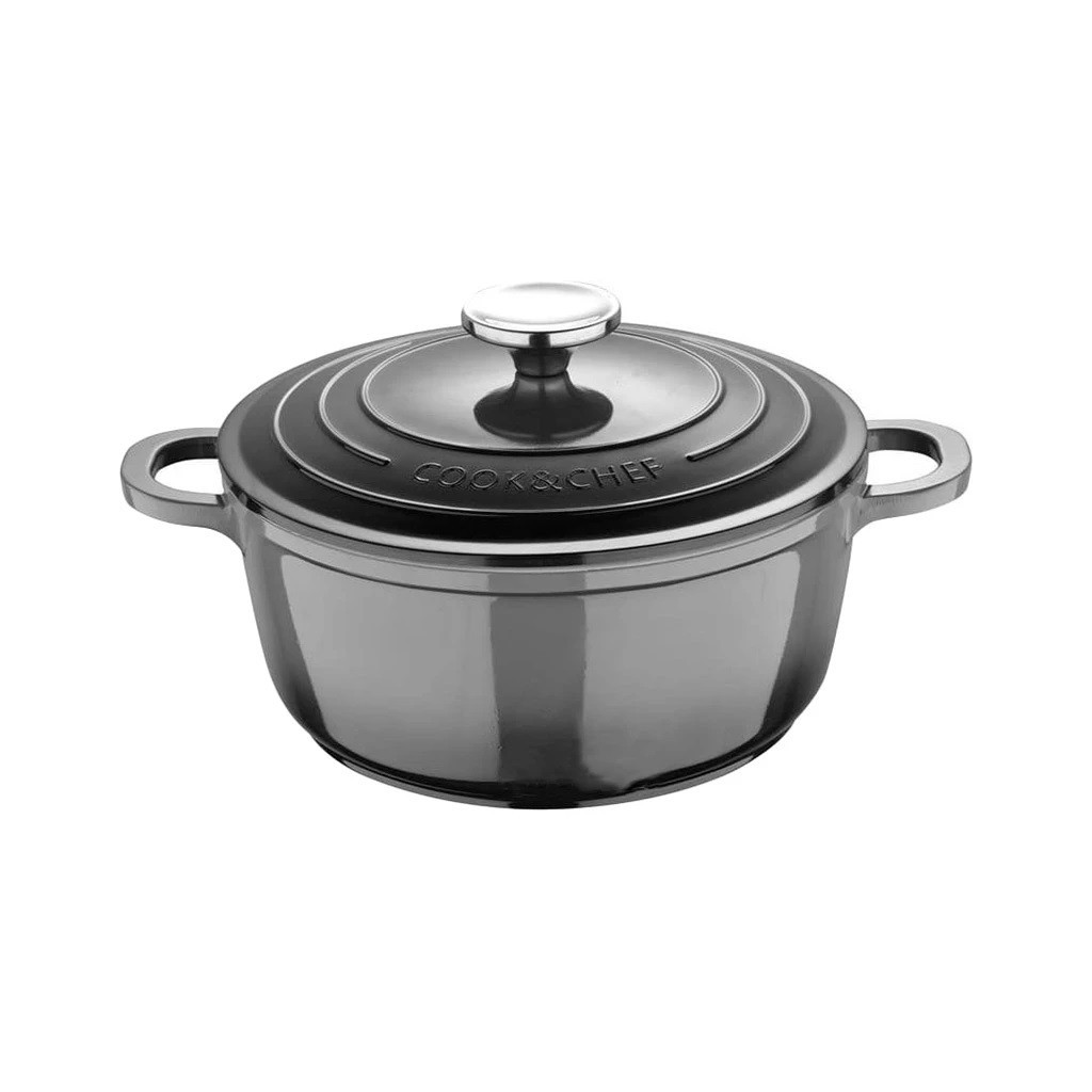 Каструля Bergner Excalibur з кришкою Сіра 4.2 л (BG-36101-GY) - зображення 1