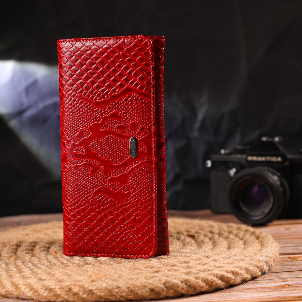 Гаманець Canpellini З натуральної шкіри Червоний (21610) - зображення 8