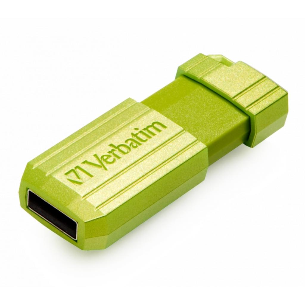 USB флеш накопичувач Verbatim 16GB Store 'n' Go Pin Stripe Green USB 2.0 (049070) - зображення 2