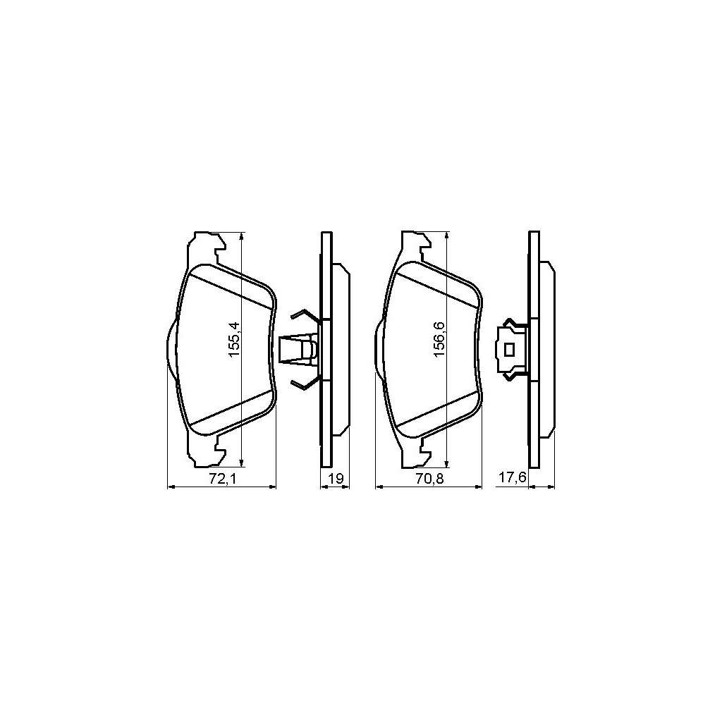 Гальмівні колодки Bosch 0 986 494 158 - зображення 2