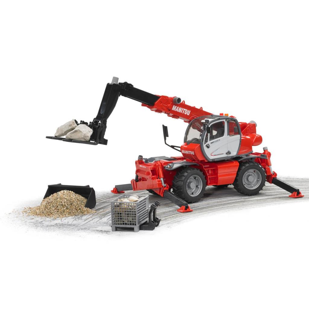 Спецтехніка Bruder Дорожный погрузчик с телескопической стрелой MRT 2150 (02129) - зображення 7