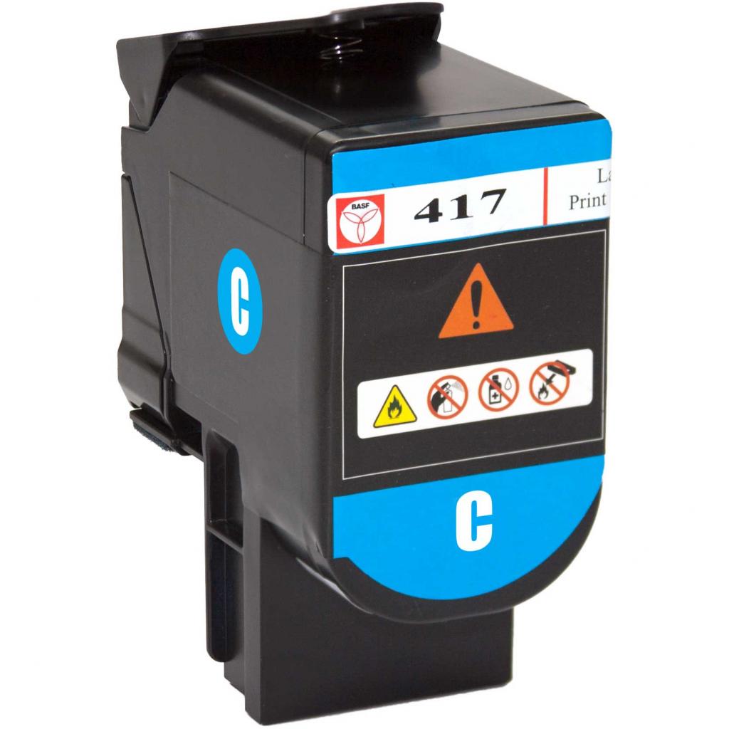 Тонер-картридж BASF Lexmark CS417dn 71B0H20 Cyan (BASF-KT-71B0H20) - изображение 3