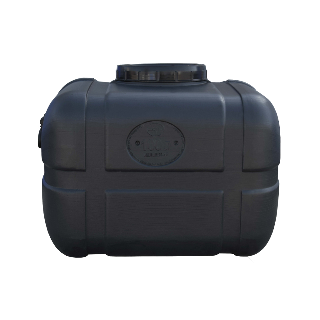 Ємність для води Пласт Бак квадратна не харчова 100 л прямокутна чорна видувна (5704) - зображення 2