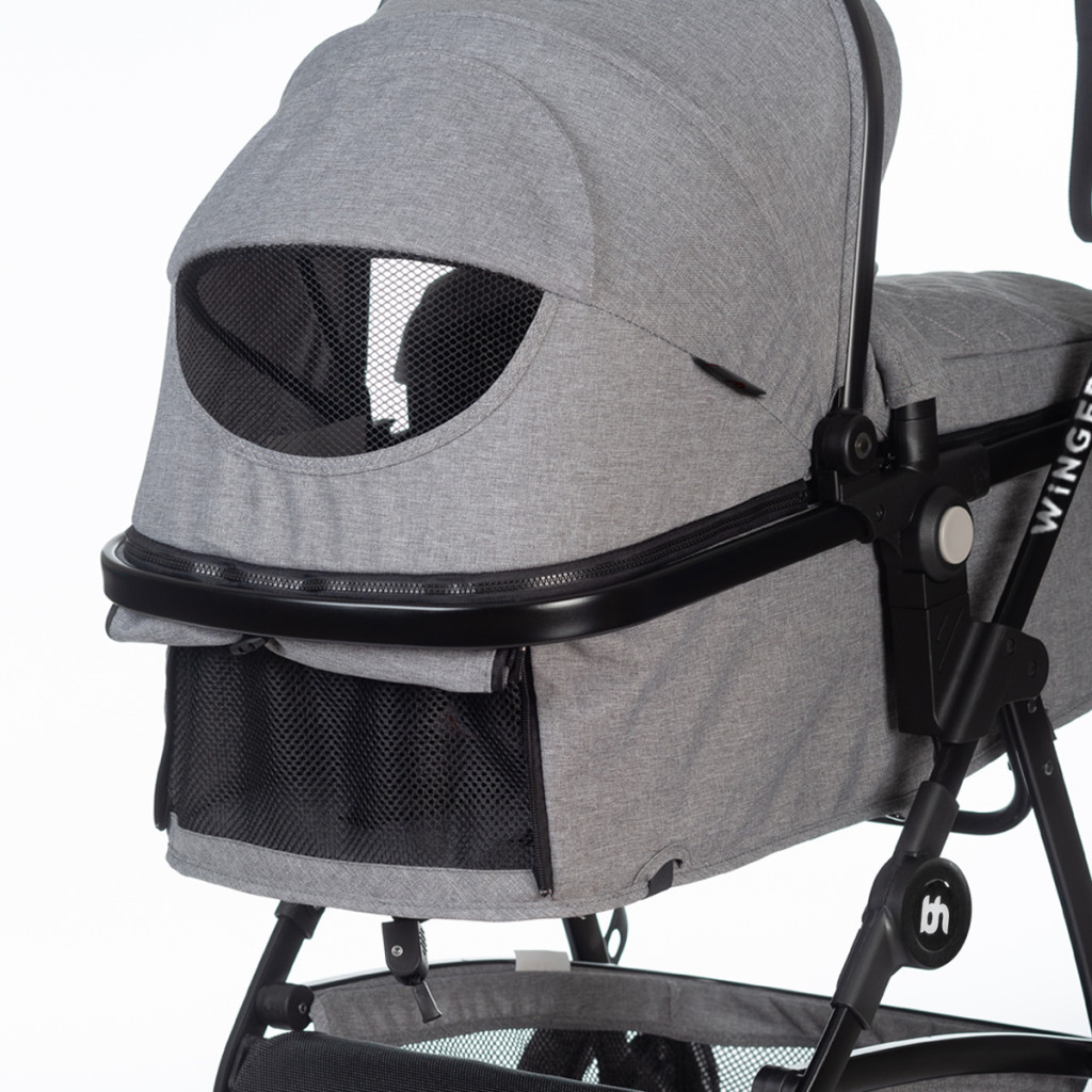 Коляска BabyHit Winger Light Grey трансформер (73556) - зображення 7