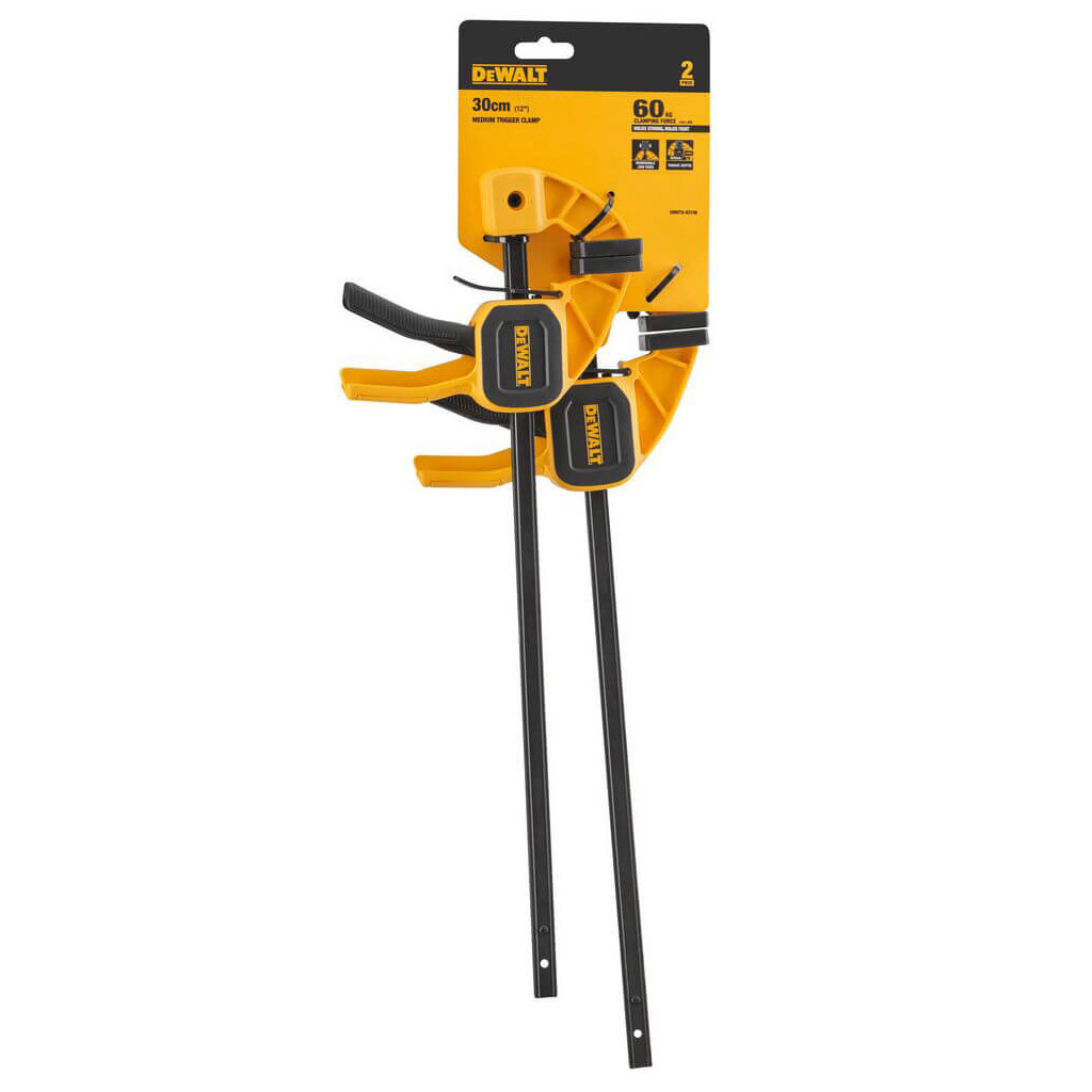 Струбцина DeWALT "M" тригерні (швидкозатискні), 300мм, тиск 63 кг, 2 шт. (DWHT0-83158) - зображення 4