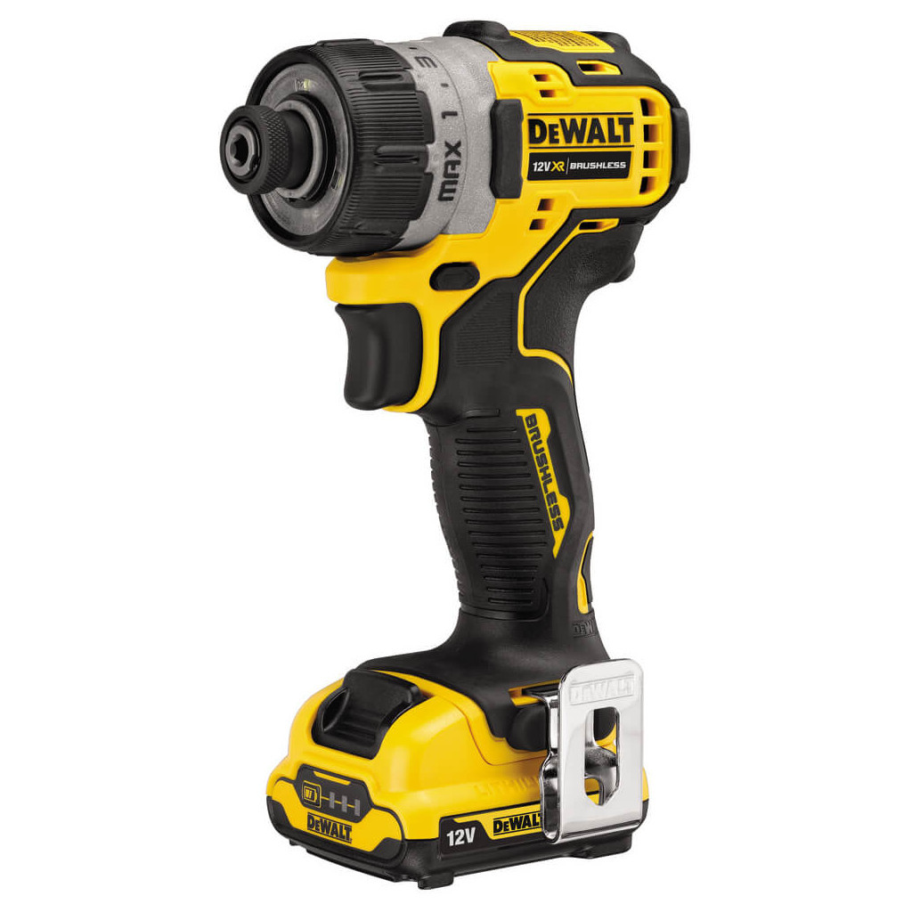 Шуруповерт DeWALT 12V XR Li-Ion, 8 Нм, 1100 об/мин, 2x2Ah, кейс (DCF601D2) - зображення 3