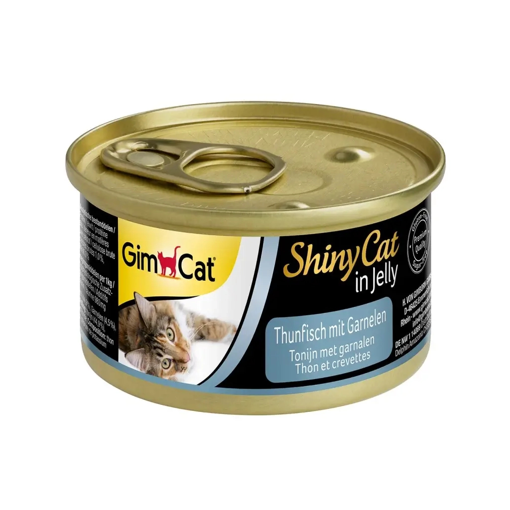 Консерви для котів GimCat Shiny Cat З куркою та креветкою 70 г (4002064413327) - зображення 1