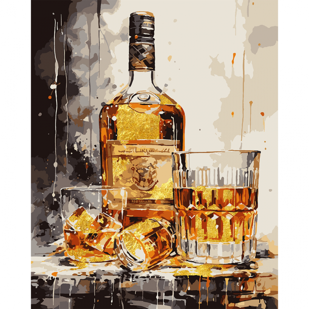 Картина по номерам Santi Віскі з льодом, 40*50 см, поталь (955282) - зображення 1