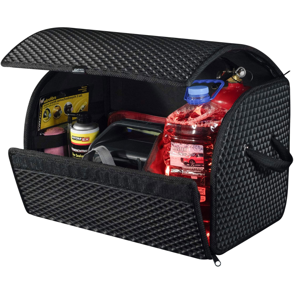 Сумка-органайзер EVAtech M-PRO 32x50x30 см. Ромб чорний з чорним кантом (BS13642OM3RBB) - зображення 4