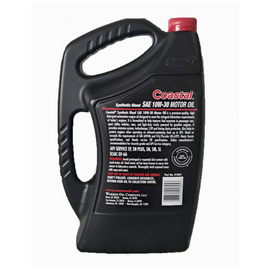 Моторна олива Coastal Synthetic blend 10W-30, 4,73л - зображення 2