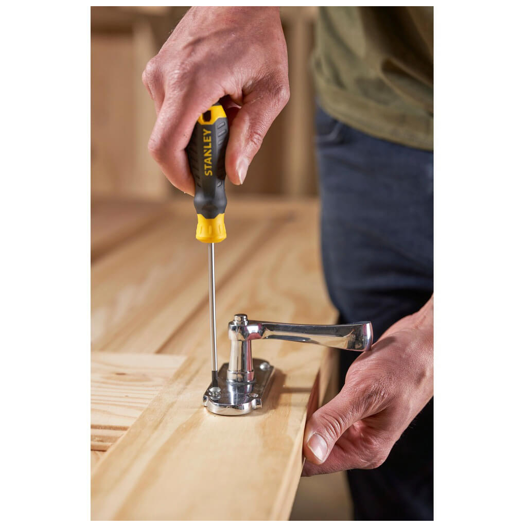 Викрутка Stanley Cushion Grip, SL4x100мм, з паралельним джалом. (STHT16195-0) - зображення 6