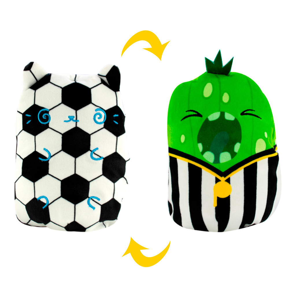 М'яка іграшка Cats vs Pickles 2 в 1 – Котик та огірок Футбол (CVP2200-2) - зображення 4