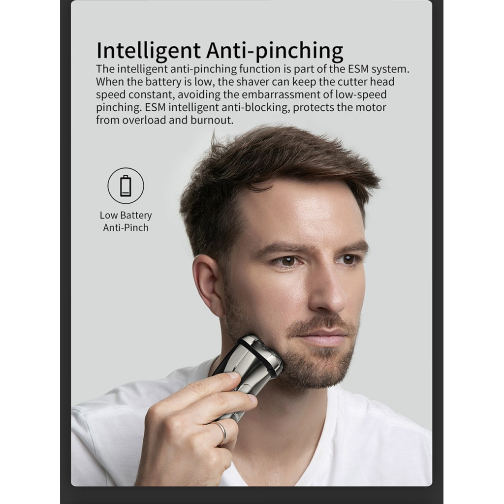 Електробритва Xiaomi Enchen Steel 3S Black/Gold - зображення 10