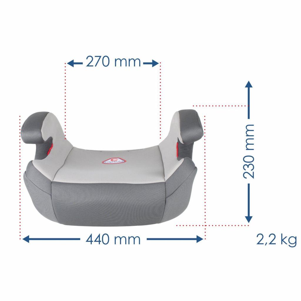 Автокрісло-бустер Capsula JR5 Grey (773020.) - зображення 5