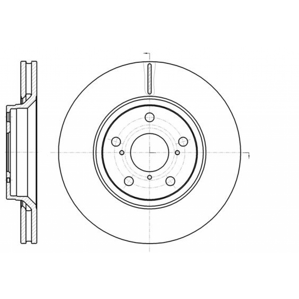 Гальмівний диск REMSA 61121.10 - зображення 1