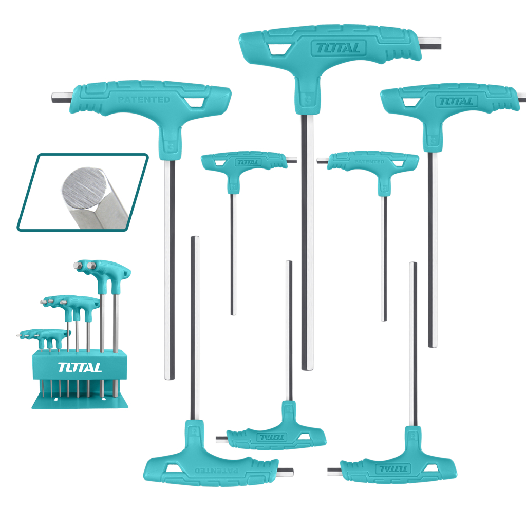 Ключ Total THHW80816 шестигранний, Т-подібна рукоятка, 8шт. (THHW80816) - зображення 1