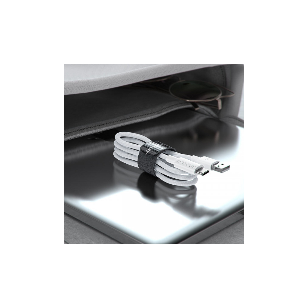 Дата кабель USB 2.0 AM to USB-C 1.2m 3A white Acefast (6974316284260) - зображення 5