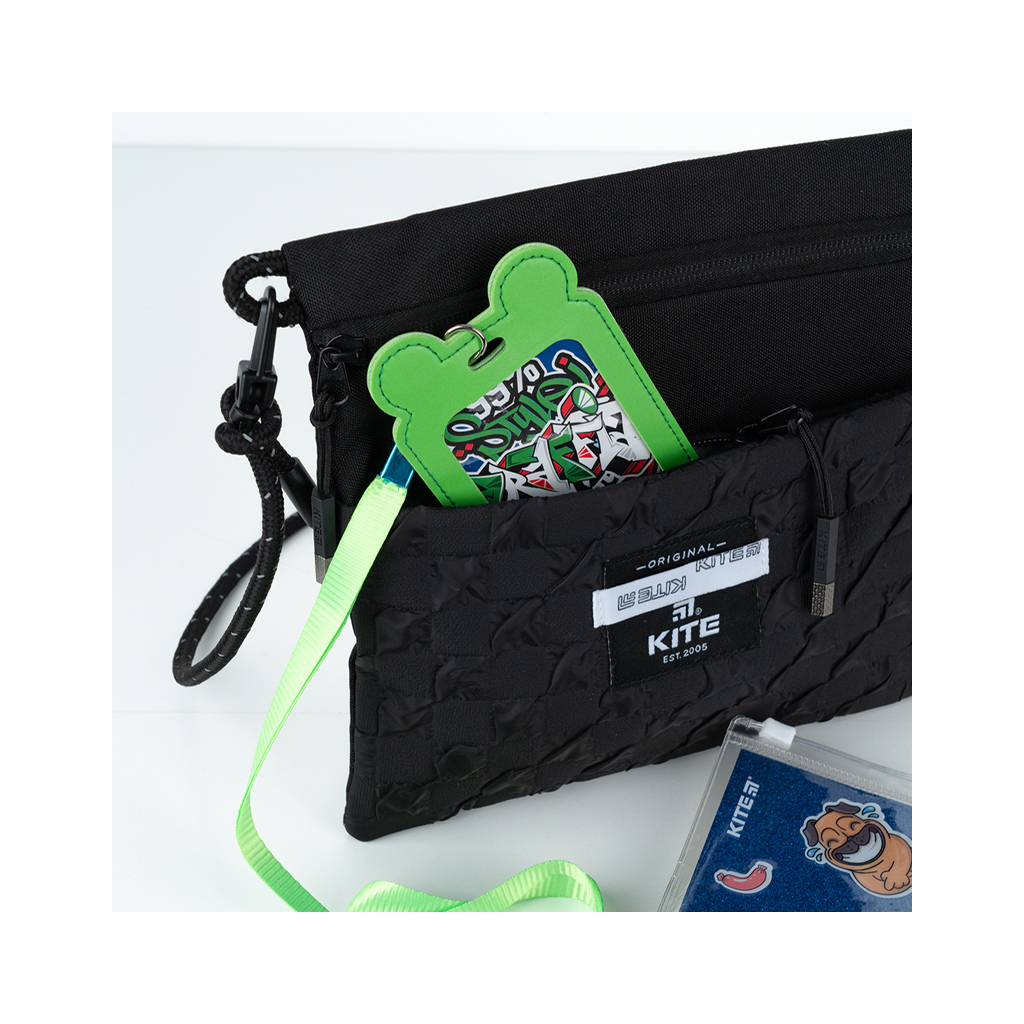 Бейдж Kite вертикальний на шнурку, зелений (K24-296-2) - изображение 5