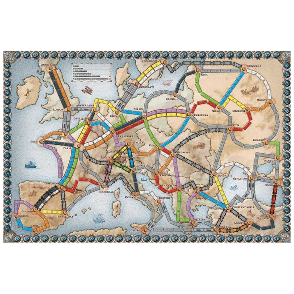 Настільна гра Lord of Boards Квиток на поїзд: Європа (Ticket to ride: Europe) (укр.) (DOW7202UK) - изображение 2