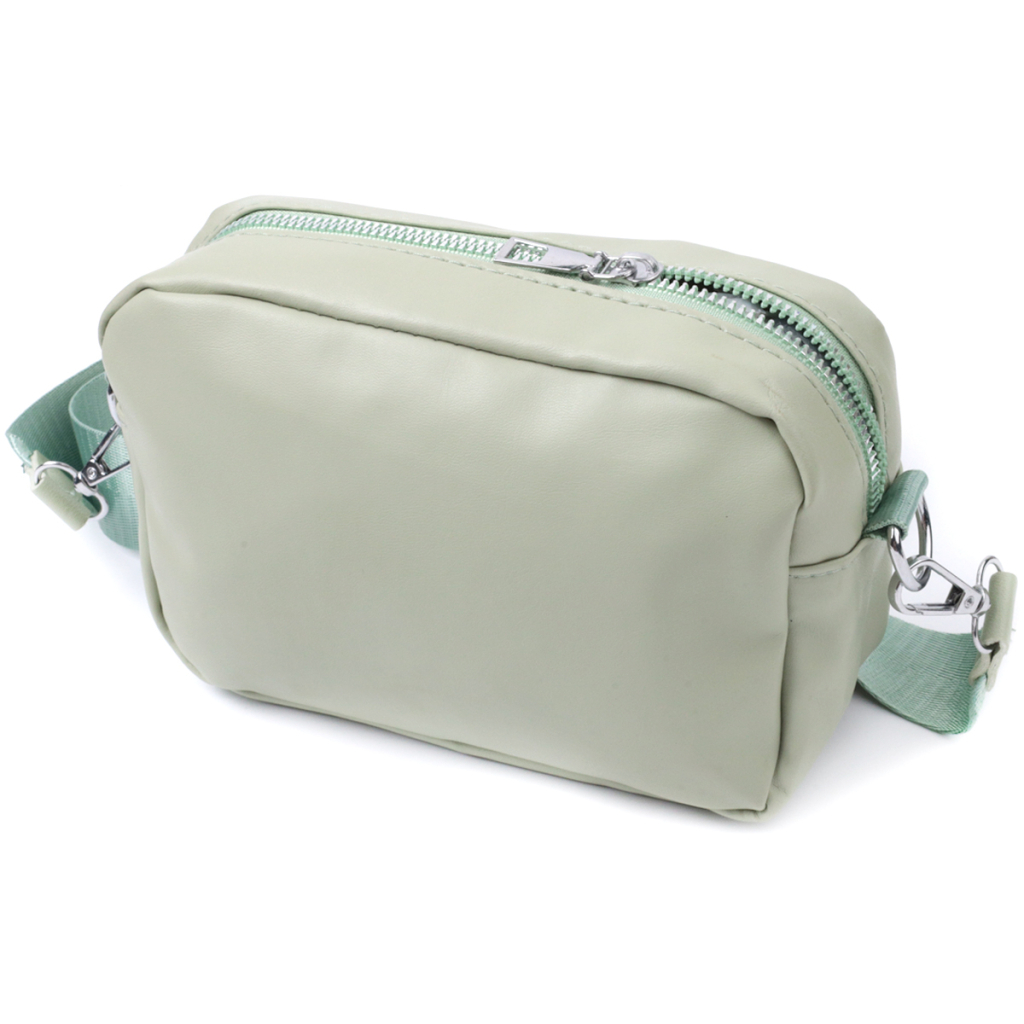 Сумка Vintage Жіноча крос-боді з монетницею з екошкіри Фісташкова (22797) - зображення 2