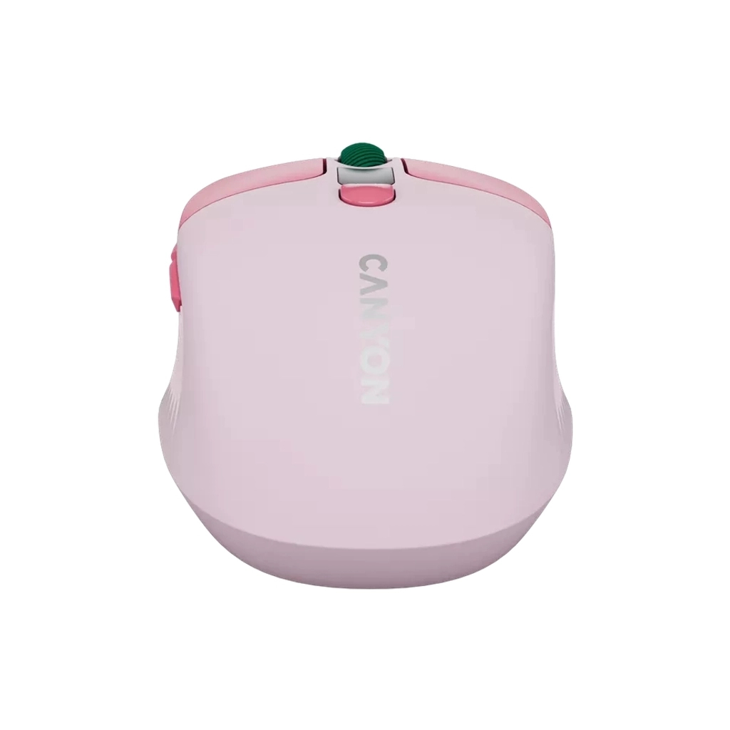 Мишка Canyon MW-26 LCD Silent Wireless/Bluetooth Pink (CNS-CMSW26P) - зображення 9