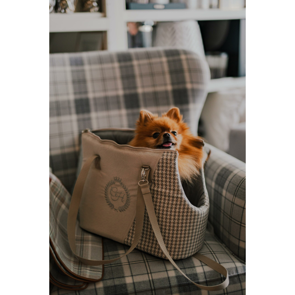 Переноска для тварин Chloe's Home Berlin екрю 43x27x17 см бежева (CLH5033) - зображення 2