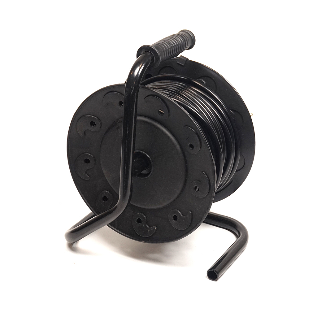 Мережевий подовжувач PowerPlant на катушке 25 м, 4 розетки (JY-2002/25) (PPRA10M250S4) - зображення 4