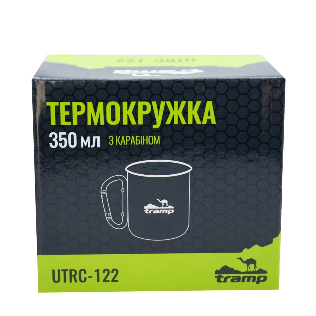 Чашка туристична Tramp 350 мл з карабіном Olive (UTRC-122-olive) - зображення 3