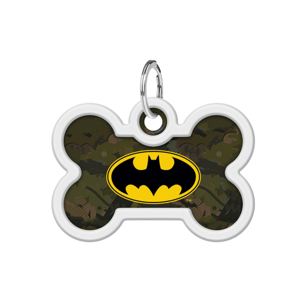 Адресник для тварин WAUDOG Smart ID з QR паспортом "Бетмен зелений" кістка 40х28 мм (0640-1002) - зображення 2