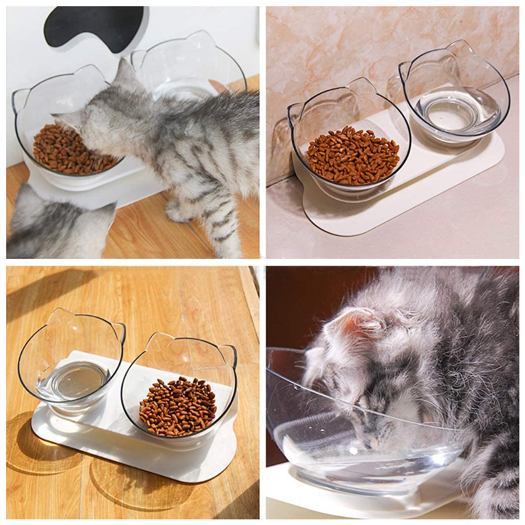 Посуд для котів Lapka Подвійна миска (WF060) - зображення 11