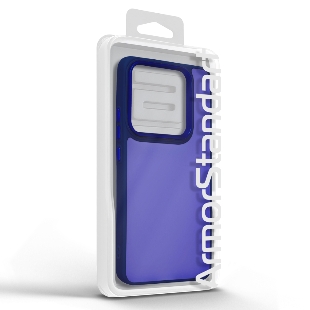 Чохол до мобільного телефона Armorstandart Frame Xiaomi Redmi Note 14 5G Blue (ARM82397) - зображення 3