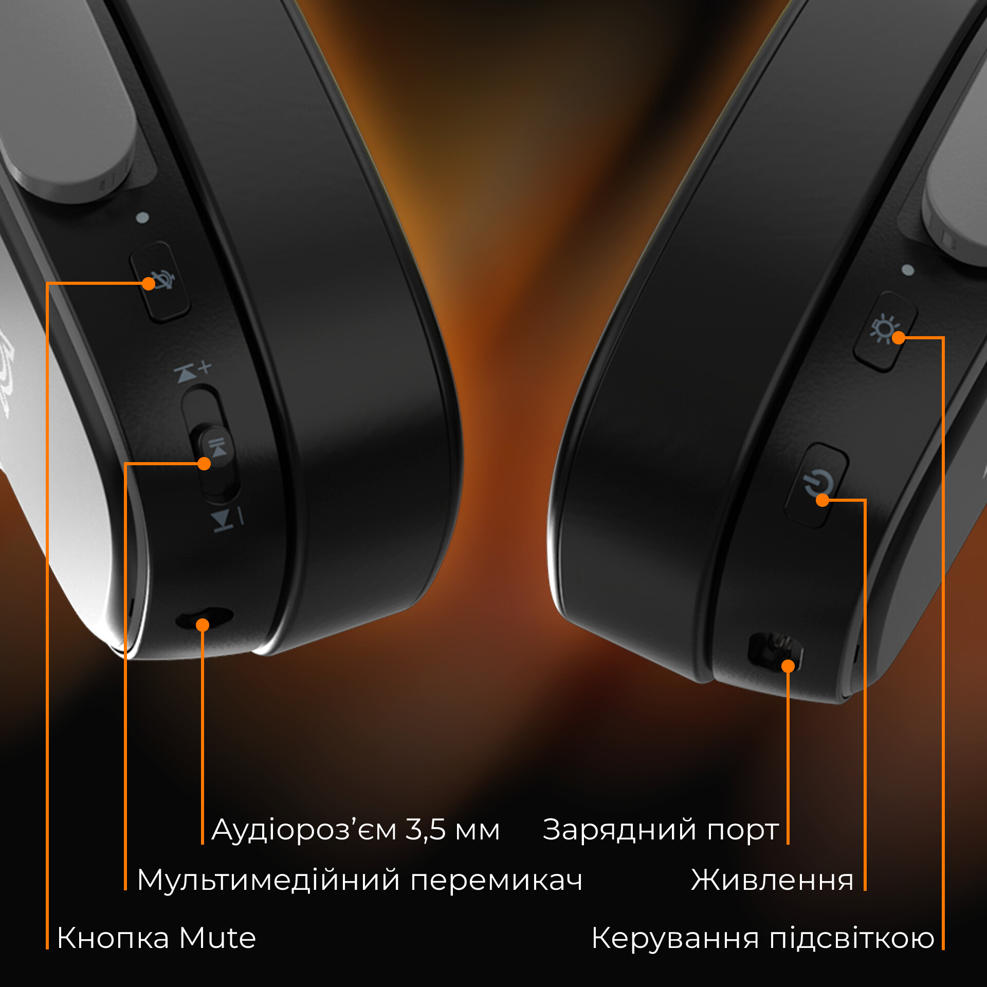 Bluetooth-гарнітура Ajazz AHM09 MAX 3-Mode Black (AHM09-MAX-BGY) - зображення 4