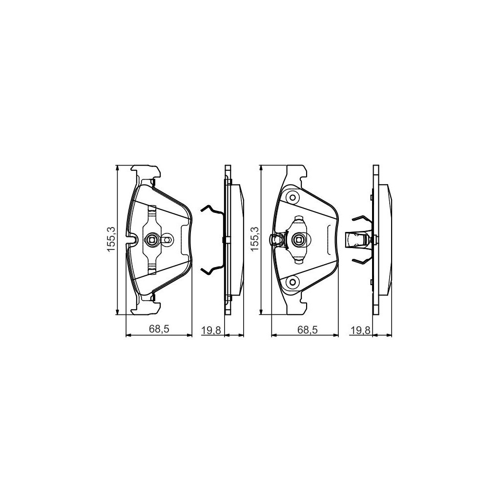 Гальмівні колодки Bosch 0 986 495 082 - зображення 6