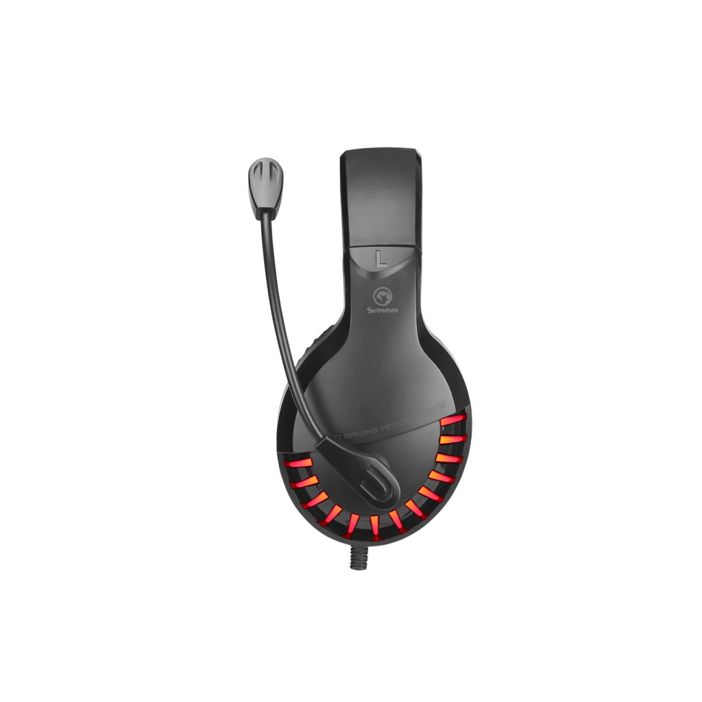 Навушники Marvo HG8932 LED Black/Red (HG8932) - зображення 2