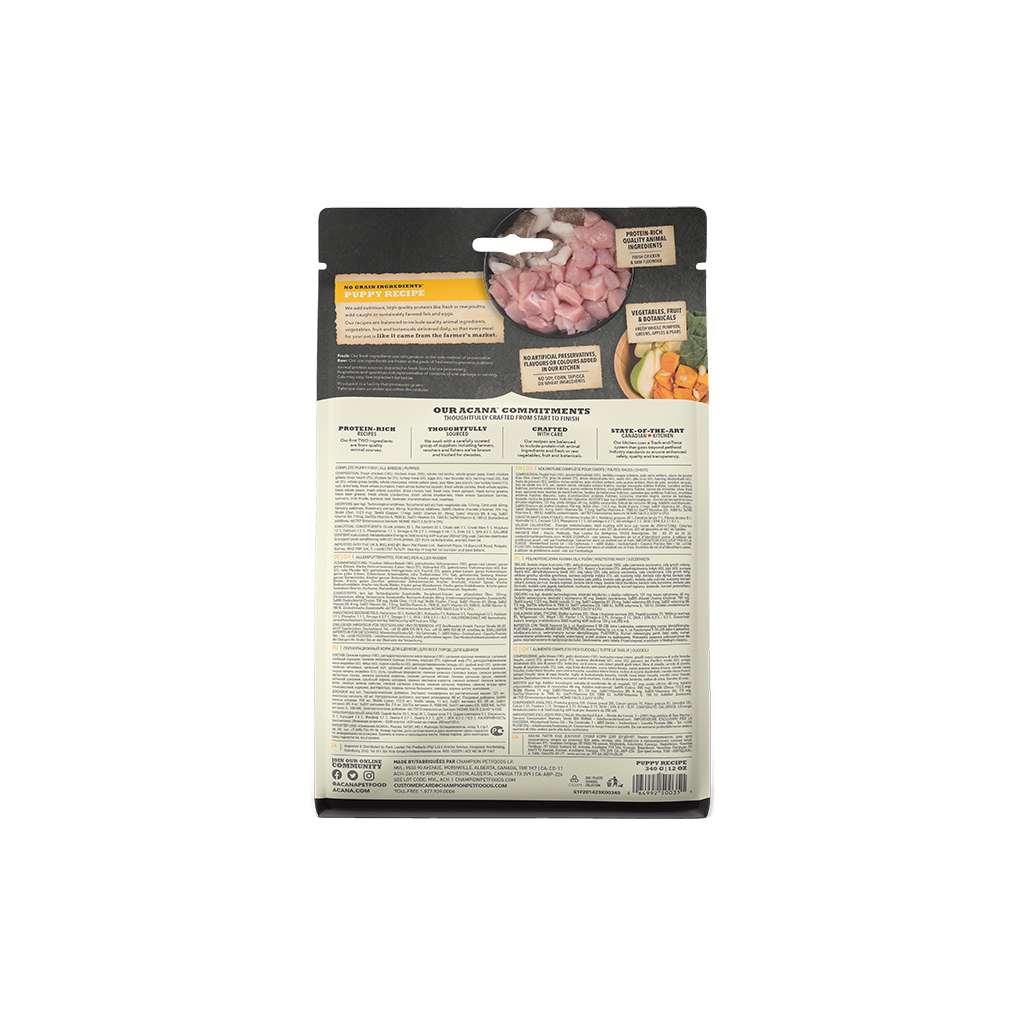 Сухий корм для собак ACANA Puppy Recipe для цуценят усіх порід 340 г (0064992500344) - зображення 4