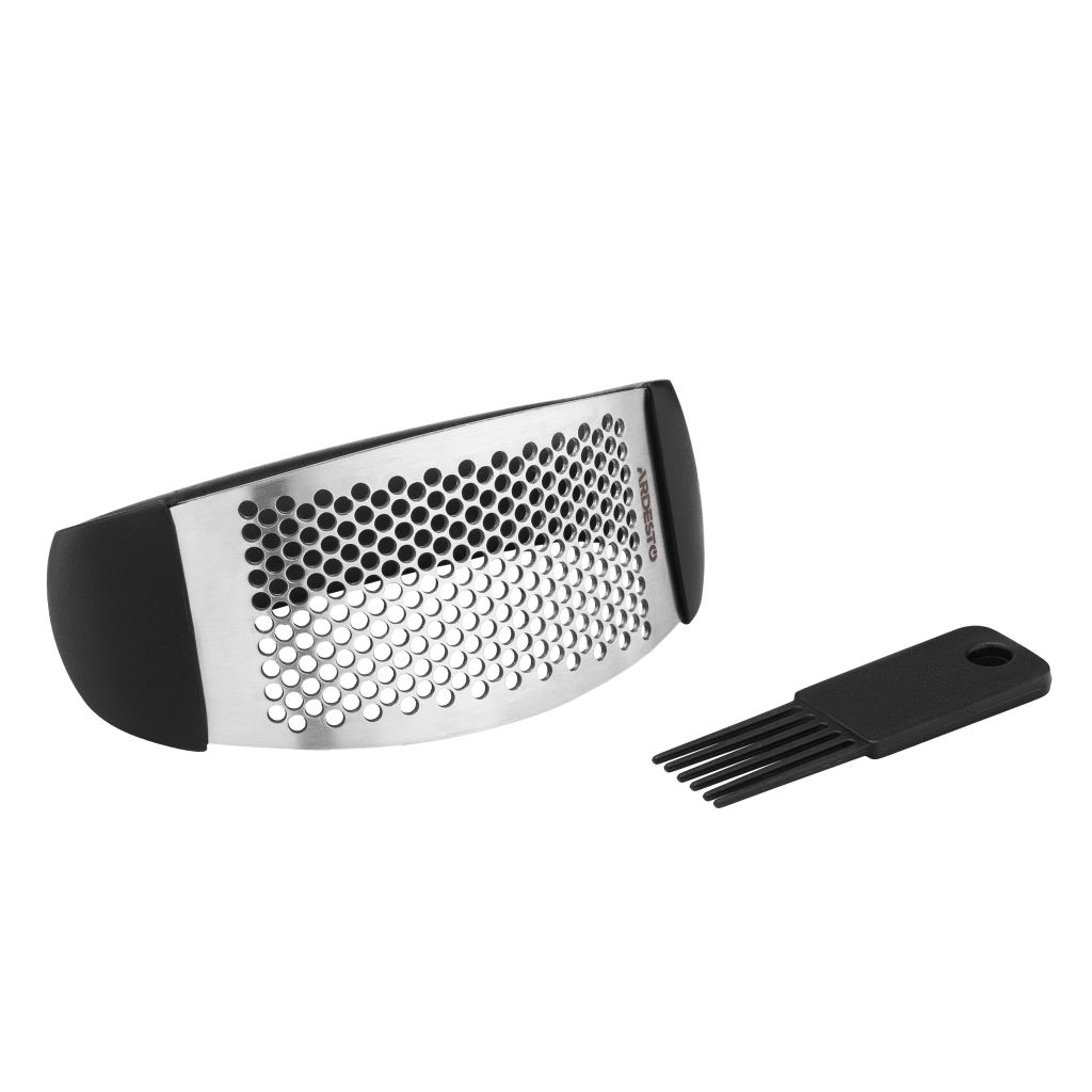 Прес для часнику Ardesto Gemini, 12см, нержавіюча сталь, пластик, чорний (AR7002B) - зображення 4