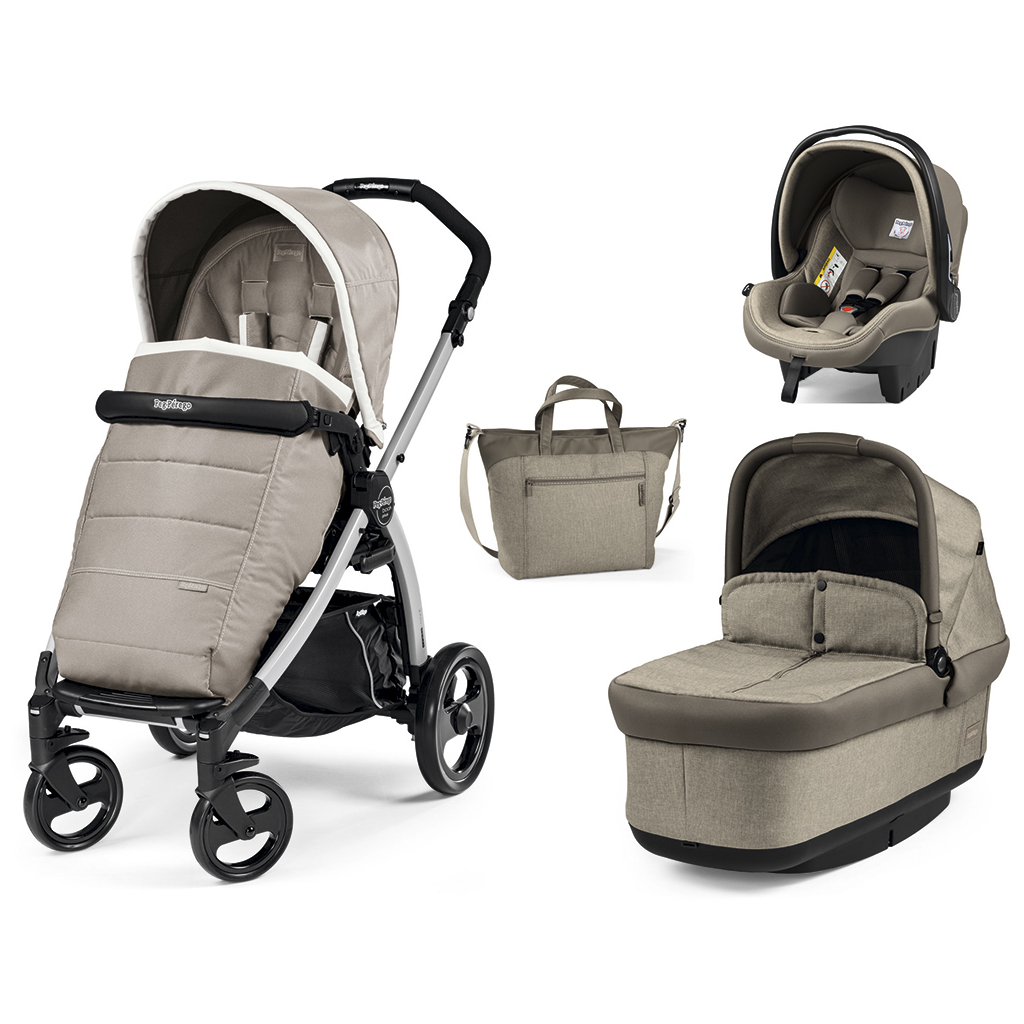 Коляска Peg-Perego 3 в 1 Book Plus Pop Up Cream Кремова (PACK03-00000000005) - зображення 1