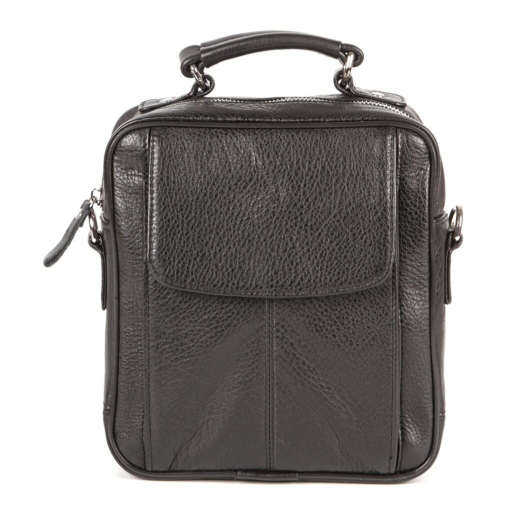 Сумка Shvigel Шкіряна Чорна (00875) - зображення 2