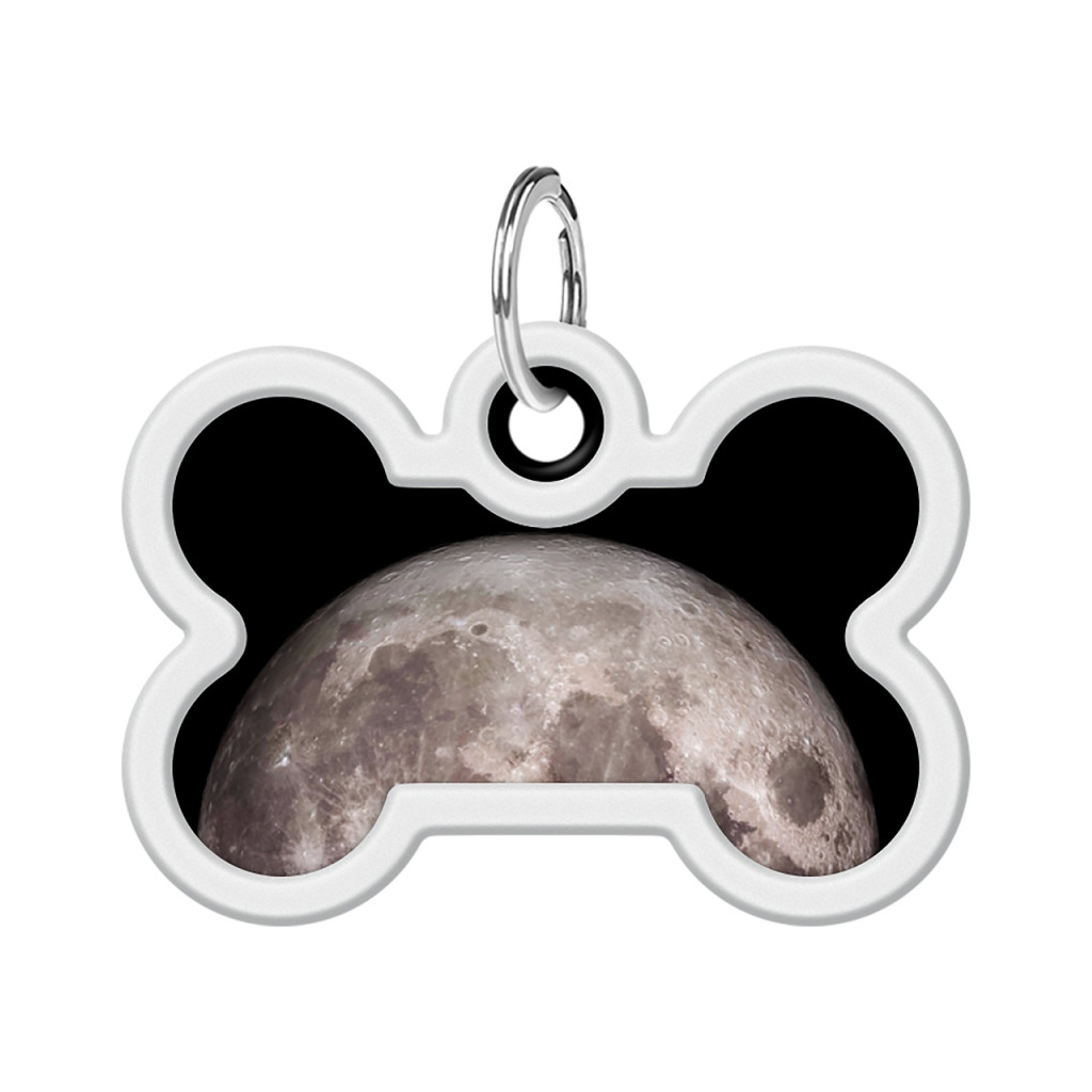 Адресник для тварин WAUDOG Smart ID з QR паспортом "Місяць", кістка 40х28 мм (231-4030) - изображение 2