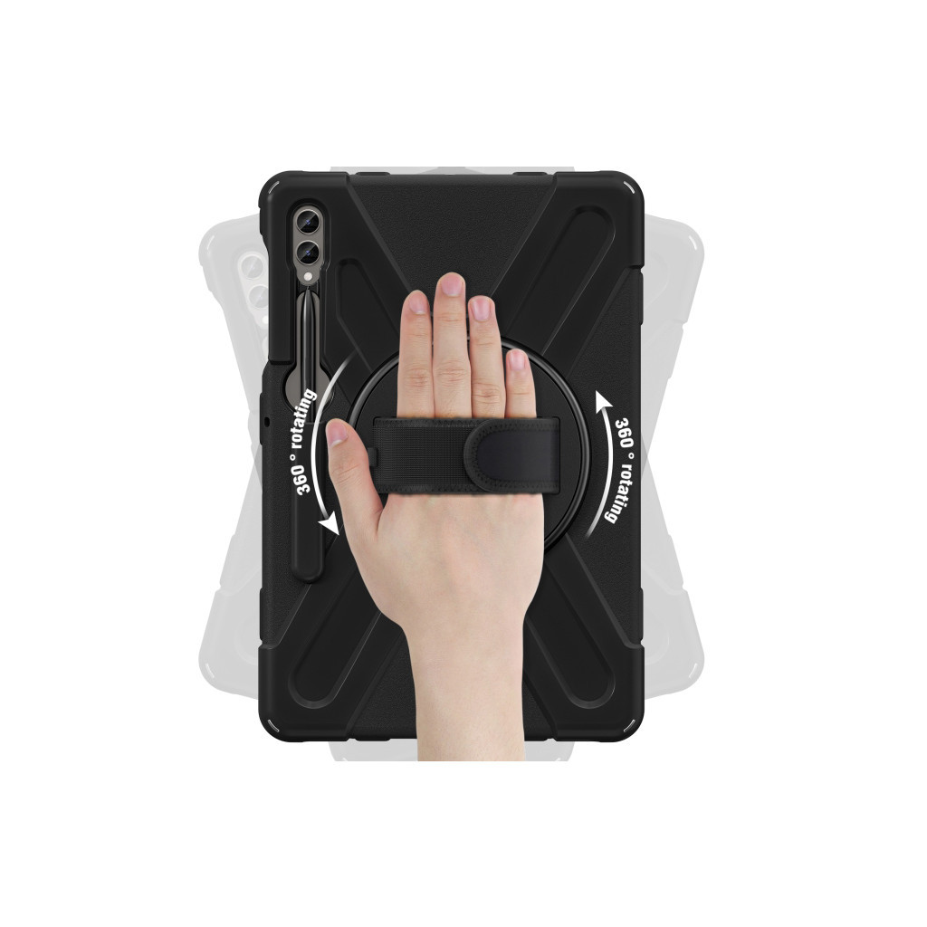 Чохол до планшета BeCover Heavy Duty Case Samsung Galaxy Tab S9 Plus (SM-X810/SM-X816)/S9 FE Plus (SM-X610/SM-X616) 12.4" (710445) - зображення 2