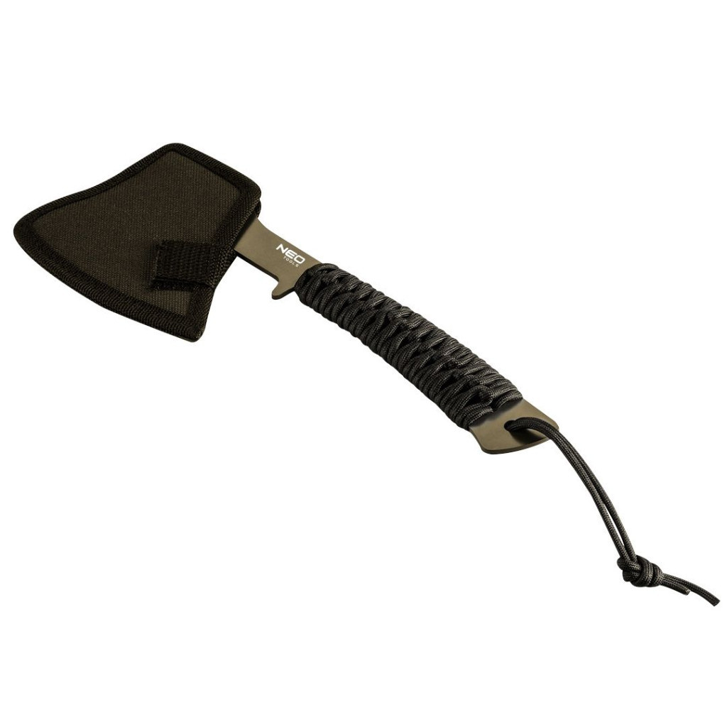 Сокира Neo Tools 26см, лезо 8см, 3Cr13, ручка з паракорду (63-118) - изображение 2