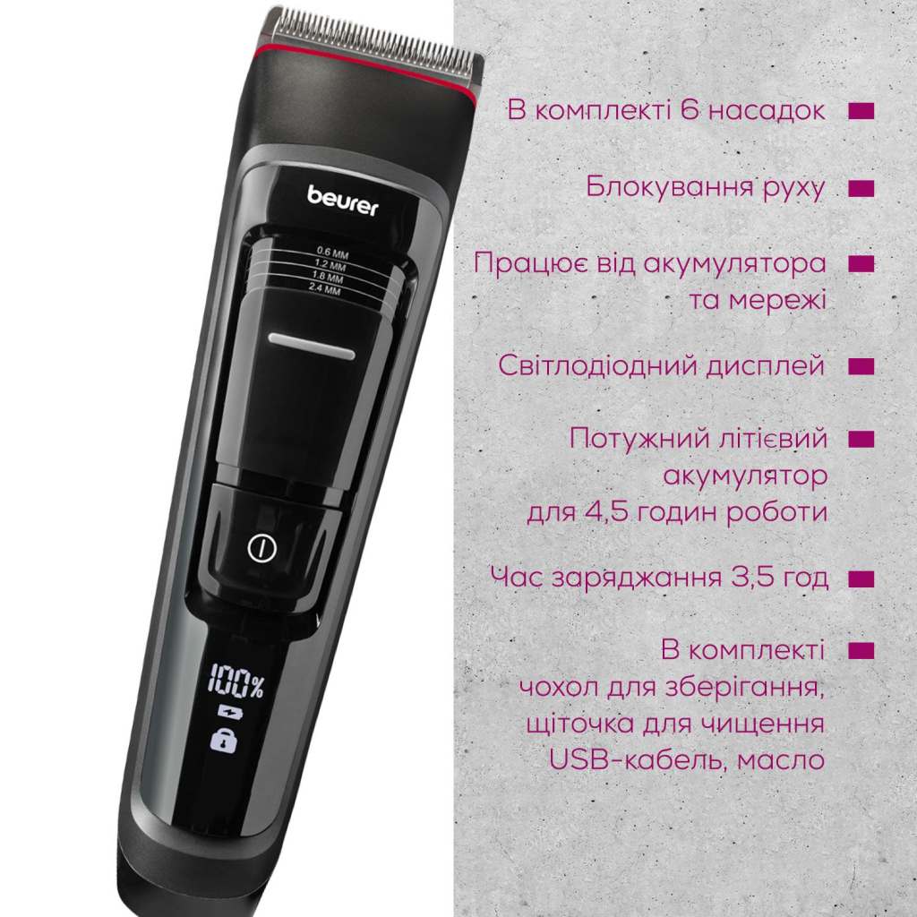 Машинка для стрижки Beurer MN5X - зображення 7
