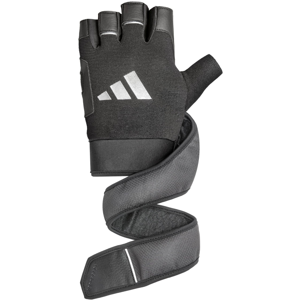 Рукавички для фітнесу Adidas Wrist Wrap Training Gloves ADGB-15052 чорний M (885652026215) - зображення 2