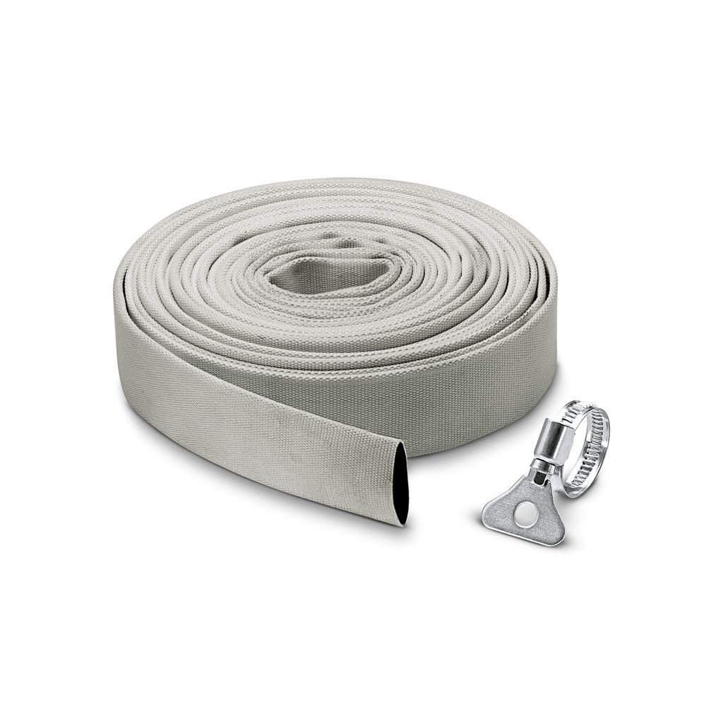 Шланг дренажний Karcher тканевий еластичний з хомутом з нержавіючої сталі, 10м (2.997-100.0) - зображення 1